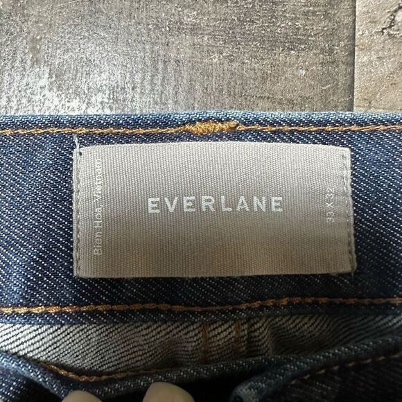 Everlane Men’s Size 31x32 Jeans Skinny Dark Blue Denim Stretch Cotton Casual - Picture 5 of 11